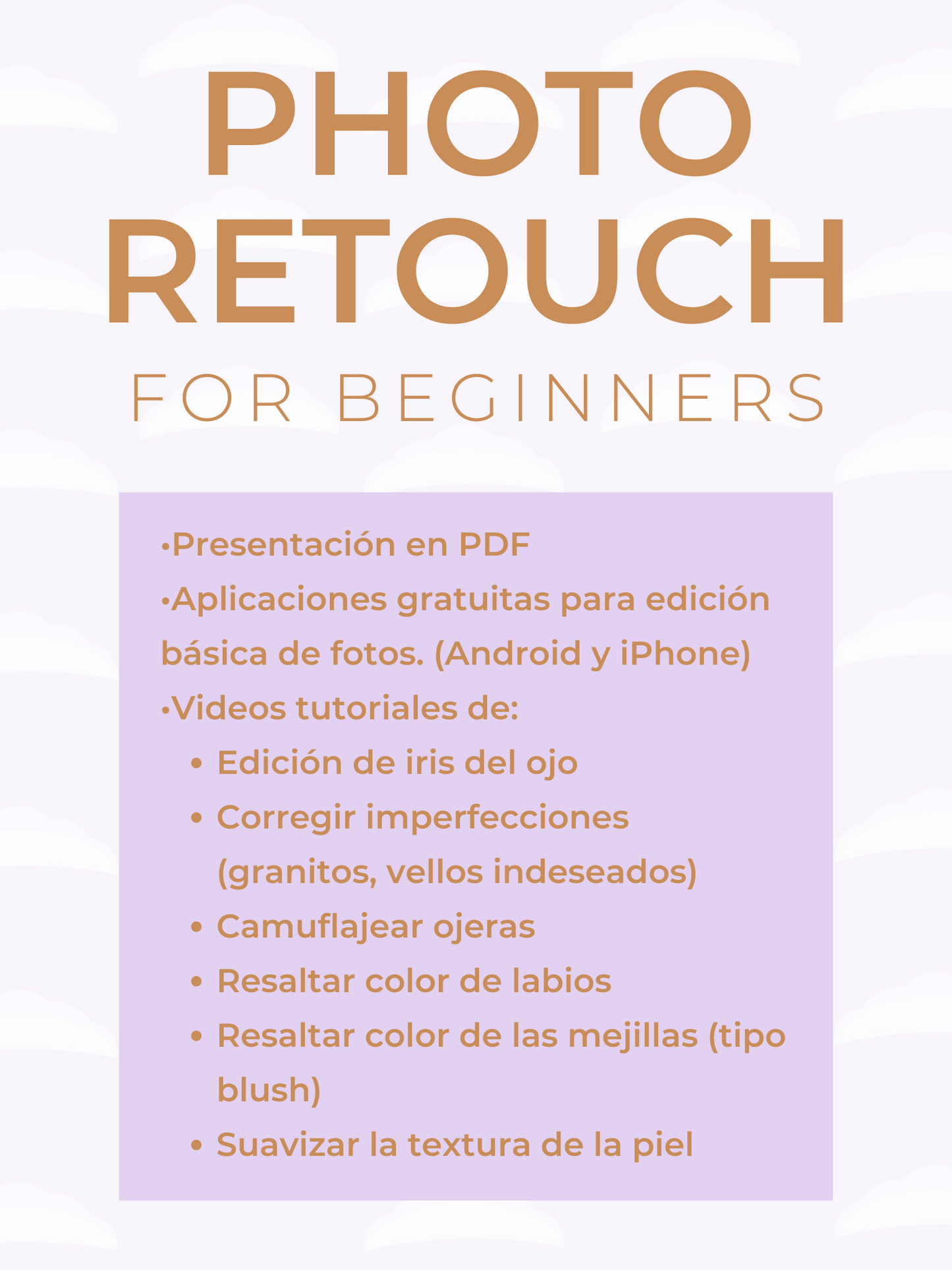 Photo Retouch for beginners