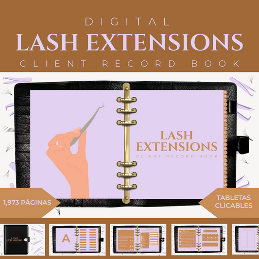 Client Record Book: EYELASH EXTENSIONS